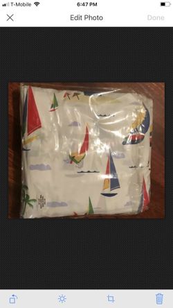 CREATE & BARREL ~twin 68 X86” sailboat white twin duvet cover 100% cotton made in India