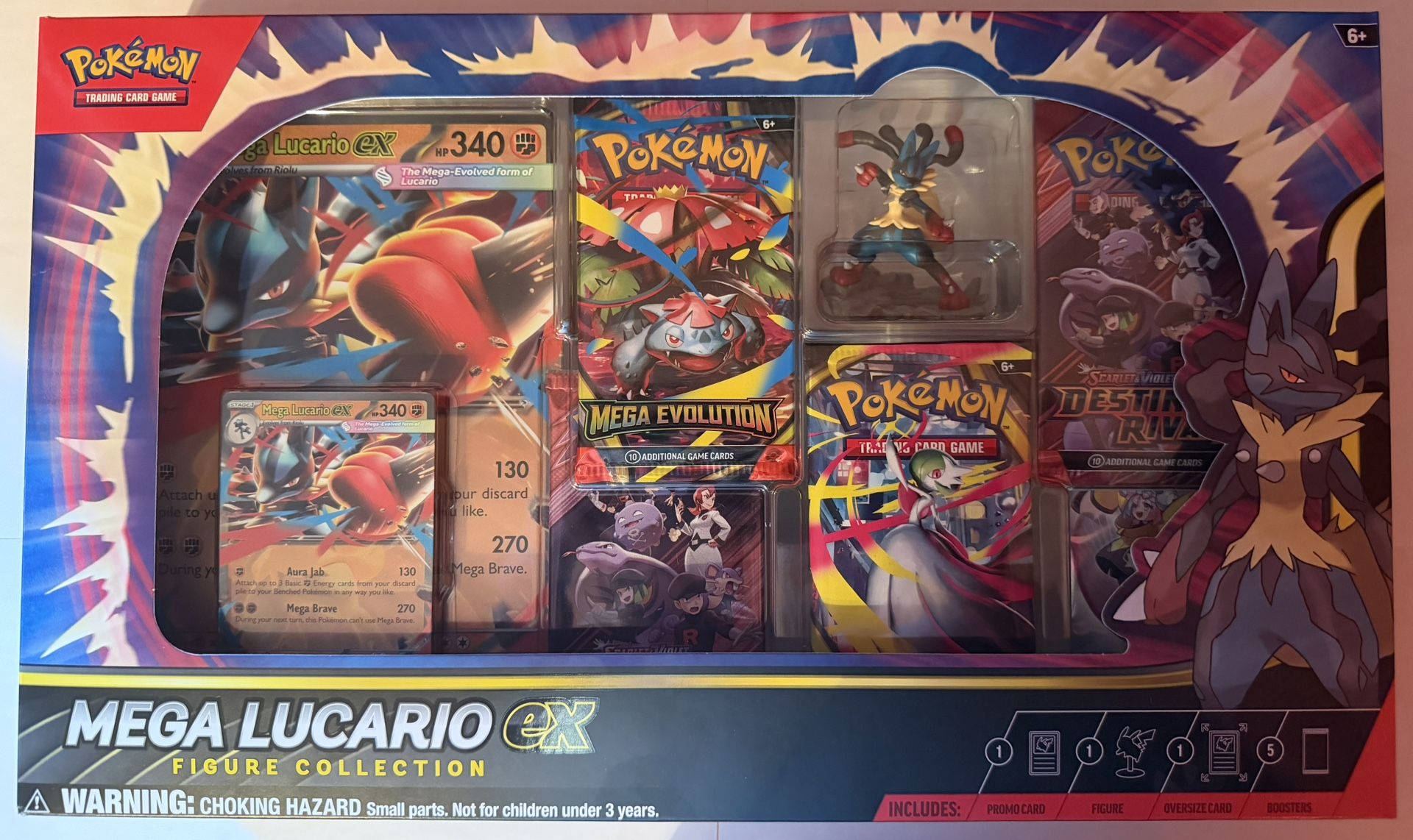 Pokémon Mega Lucario Ex Figure Collection. New sealed.