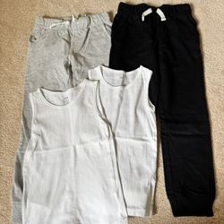 2 Joggers And 2 Singlets Kids Size 7