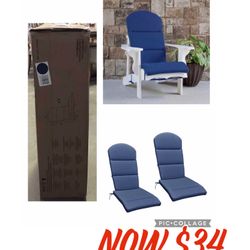 Adirondack Cushion for Leisure Line Chairs, 2-pack