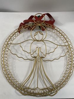 Christmas Card Holder (Wreath & Angel Shaped)