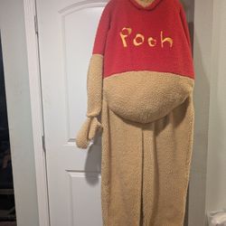 Disney Store Talking Winnie The Pooh Plush Costume Adult Large Halloween Cos. 