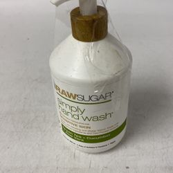 Raw Sugar Simply Hand Wash W/ Green Tea, Cucumber & Aloe Vera 16.9 Oz