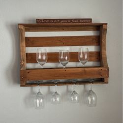 Homemade Wine Wall Rack