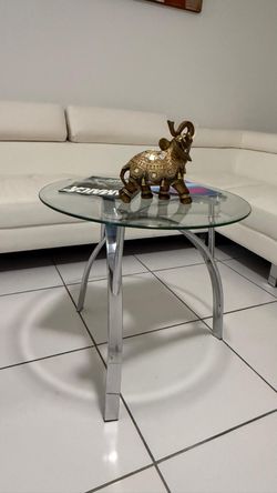 Mesita de cristal