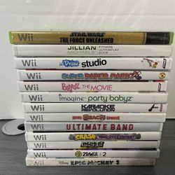 Nintendo Wii Game Lot (13 Games) – Super Paper Mario, Star Wars, Crash + More