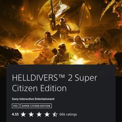 Helldivers 2 Super Citizen Edition For Ps5/Steam