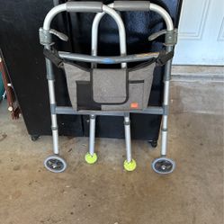 Walker with pouch