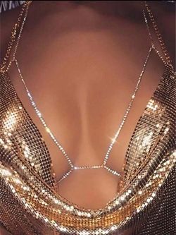 1pc Classic Bra Chain Rhinestone