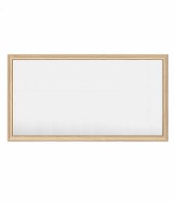 Apmir 55 in. W x 30 in. H Rectangular Aluminum Alloy Framed & Tempered Glass Wall Bathroom Vanity Mirror in Light Yellow Wood