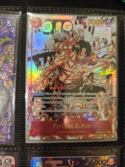 portgas d ace manga card , paramount war