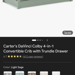 Carter's Da Vinci 4-1 Crib With Trundle Drawer