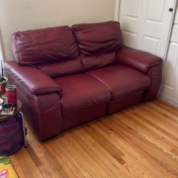Leather & electrical reclining couch