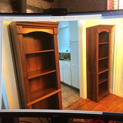 Wood Bookshelves X4