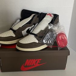 Nike Air Jordan 1 High Travis Scott Mocha Size 8 New