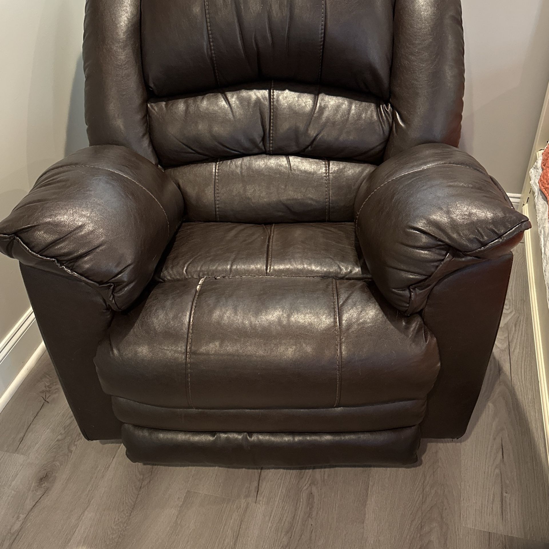 Gently Used Leather Recliner
