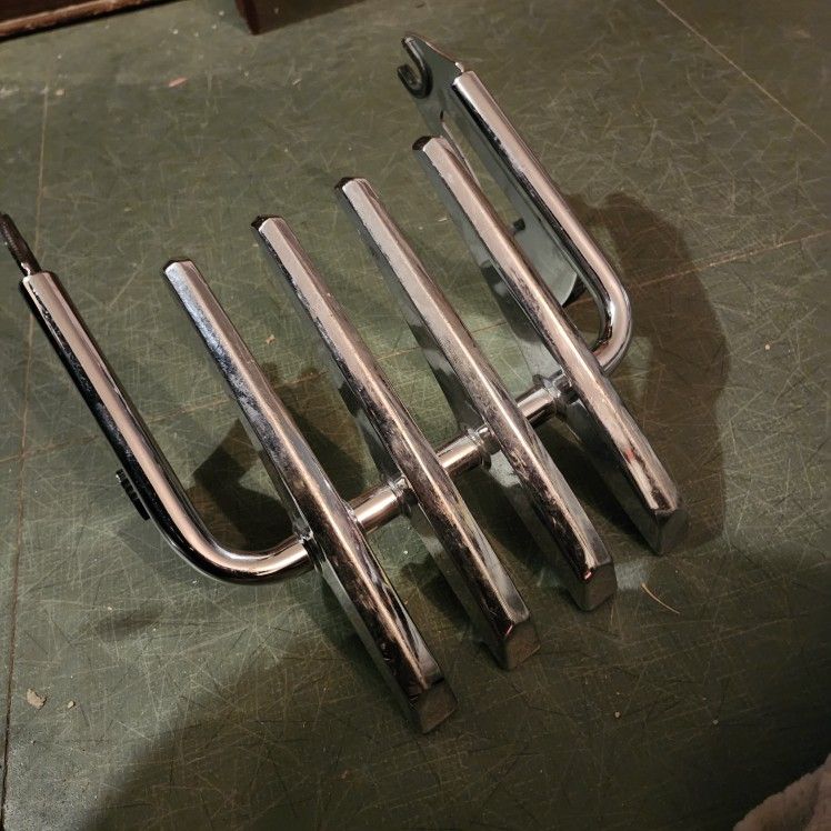 Chrome Luggage Rack For Motorcycle Quick Release