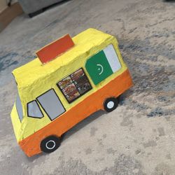 Hand Craft Card Bird Good Truck