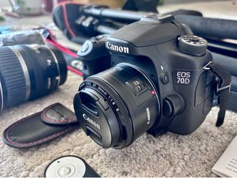 Full Professional Camera Kit - Canon EOS 70D DSLR Digital With Lenses