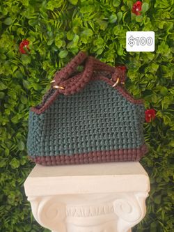 Cartera tejida a Crochet