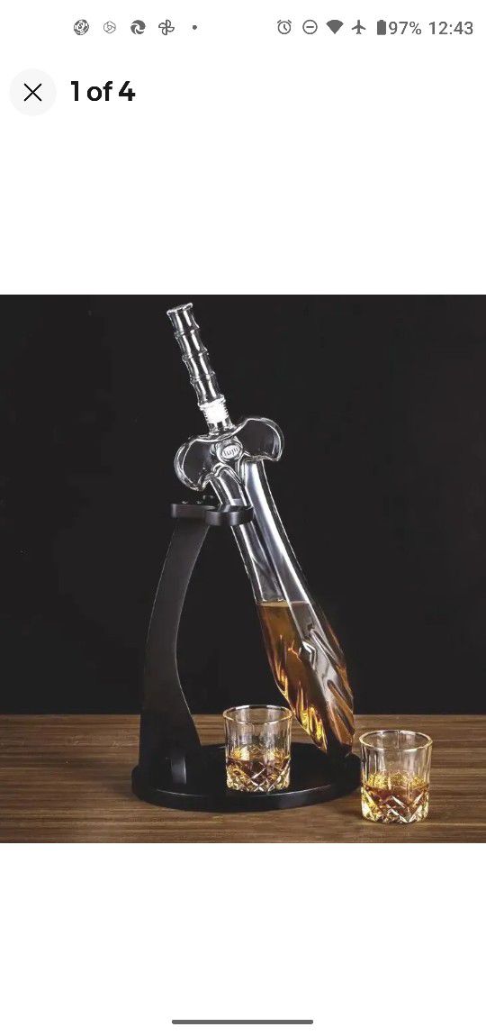 NEW SWORD DECANTER IS THE PERFECT ADDITION TO YOUR COLLECTION! 
