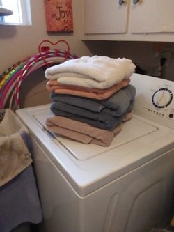 Free Towels. No Stains Or Holes But Very Used. Would Be Good For Car Washingor Dog Washing