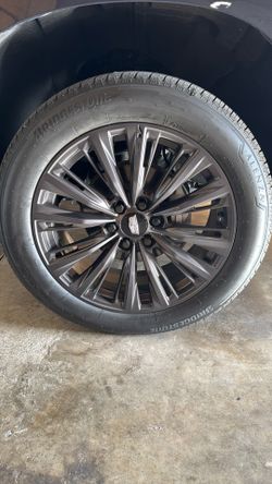 22" Satin Black Wheels 275/50r22 Tires TPMS Fit Escalade V Sierra Yukon