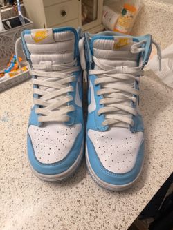 Nike High-Top Sneakers Blue and White