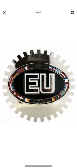 Euro Union car grill emblem