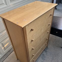 5 Drawer Dresser Maple Solid Wood