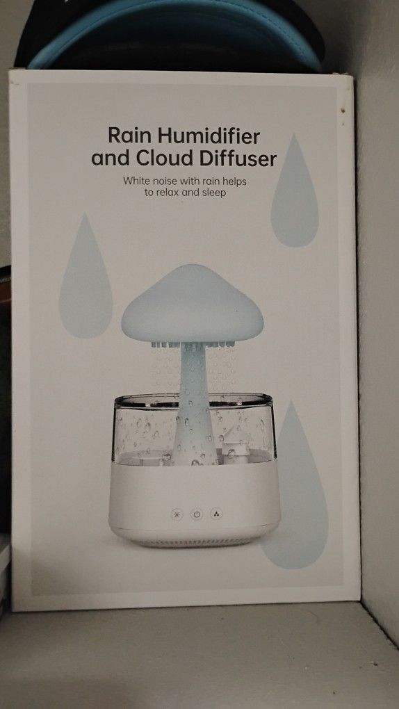 Mushroom Humidifier With Rain And Color Changing 