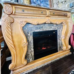 AICO By Michael Amini TREVI Fireplace - NY