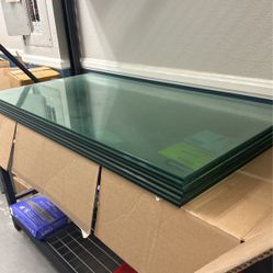 Glass Shelves 47" x 24" Half Inch Thick 