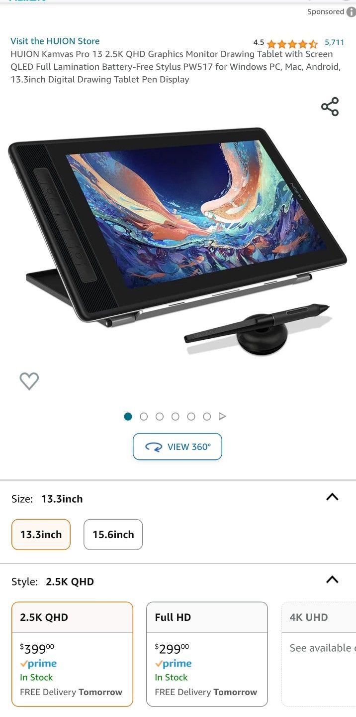 Huion Kamvas Pro 13 (2.5k)