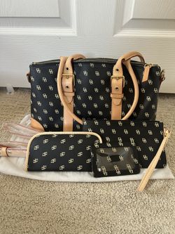 Brand New Dooney And Bourke Purse Set Domed Satchel Authentic