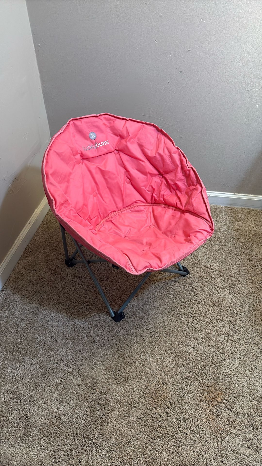 Lucky Bums Moon Camp Pink Chair