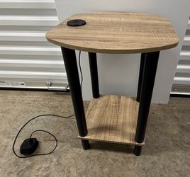 End Table with USB Ports & Power Outlets