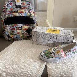 Vans Backpack and Shoes X  Peanuts✨(EXCLUSIVE)✨