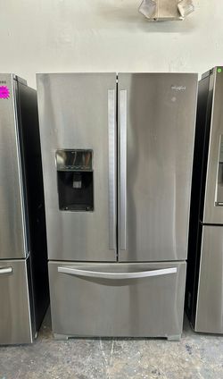 Whirlpool 3-Door Refrigerator (French Door Fridge) Stainless Steel - WaterDispenser, LargeCapacity