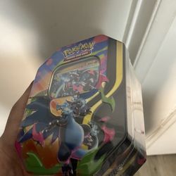 Pokémon Mega Charizard Tin Trading Card 