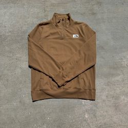 The North Face brown quarter zip