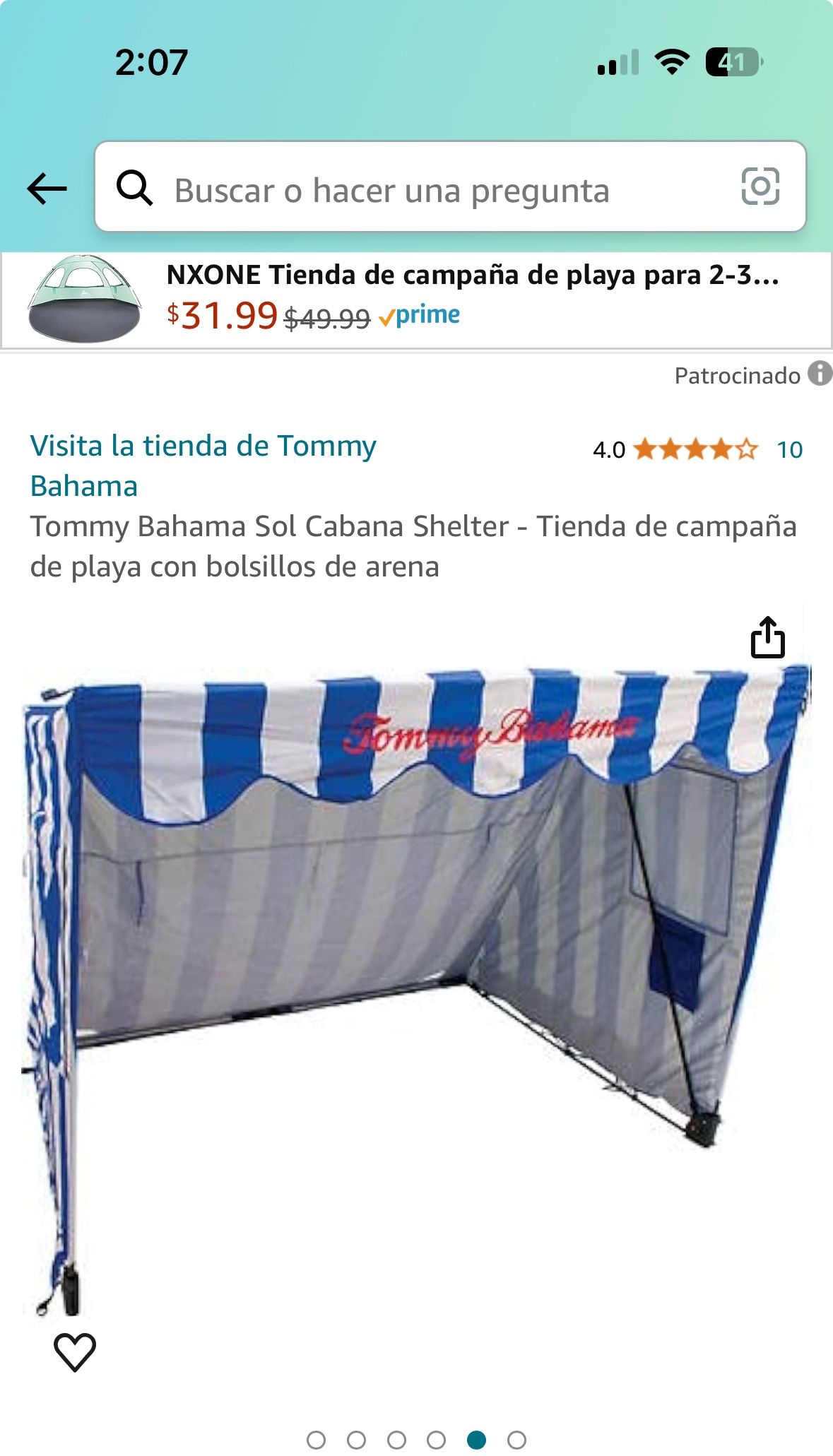 Tommy Bahama Sol Cabana Shelter