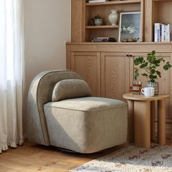Kakao Olive Brown Swivel Chair