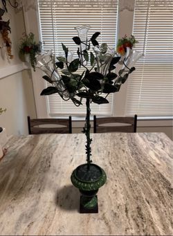 Vintage Tole Topiary Tree Epergne – 25”