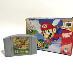 Super Mario 64 Nintendo 64 N64 w/ Box - No Manual - Not Tested