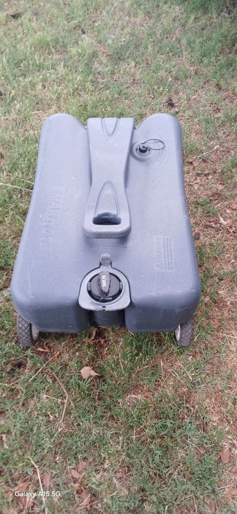 RV waste transfer tank, clean.