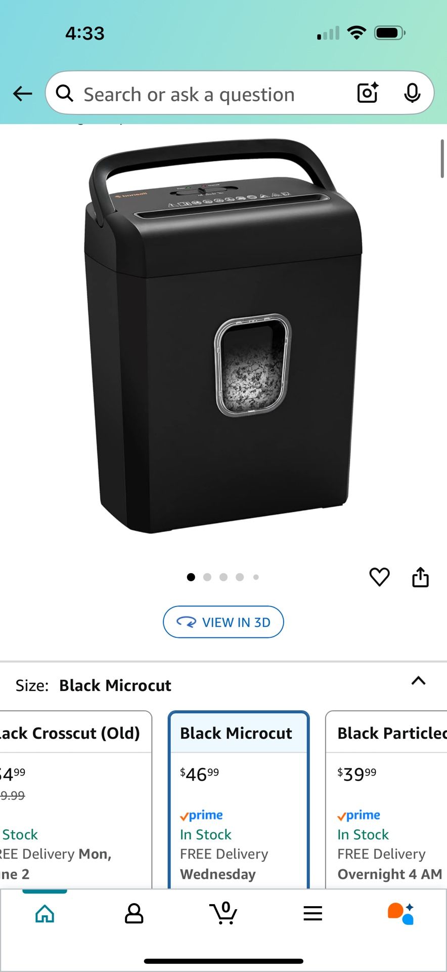 New In Box Paper Shredder