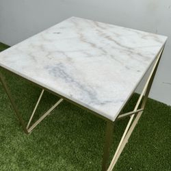 Marble Top End Table 