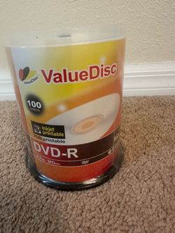 100 Blank DVD-R Discs Bundle