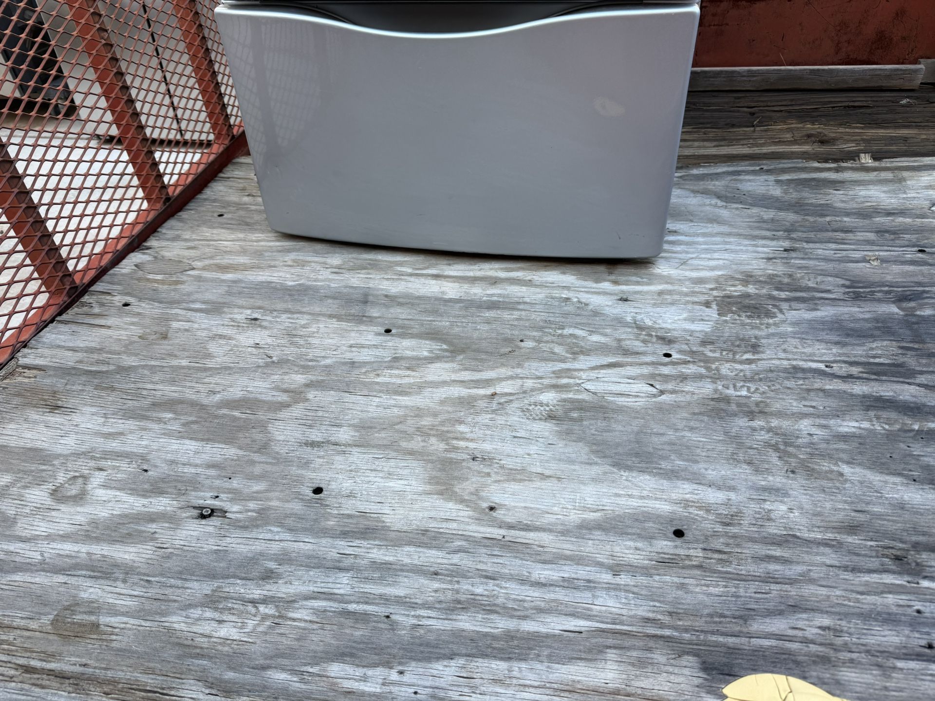 Gray Laundry Pedestal